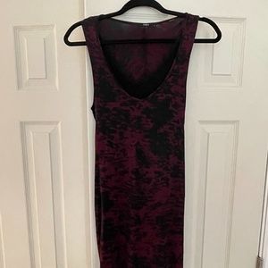 Tart Collections Dress, Small, Maroon and Black